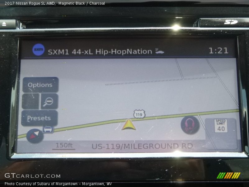 Magnetic Black / Charcoal 2017 Nissan Rogue SL AWD