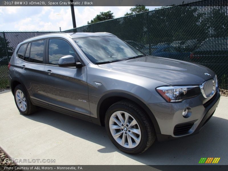 Space Gray Metallic / Black 2017 BMW X3 xDrive28i