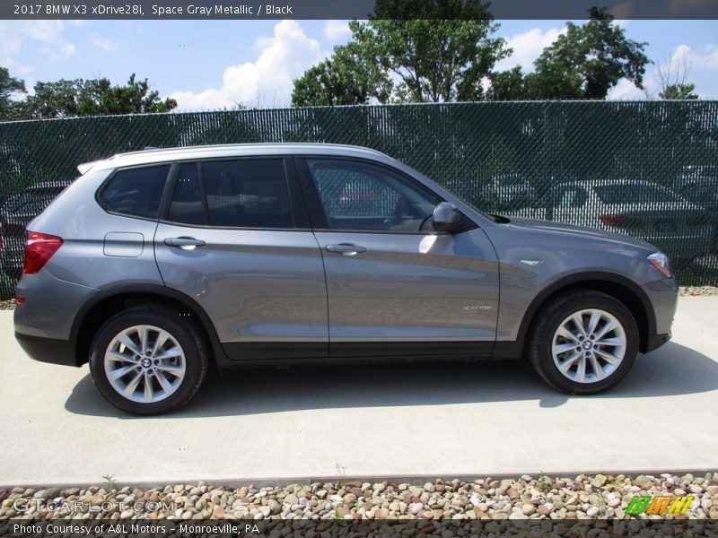 Space Gray Metallic / Black 2017 BMW X3 xDrive28i