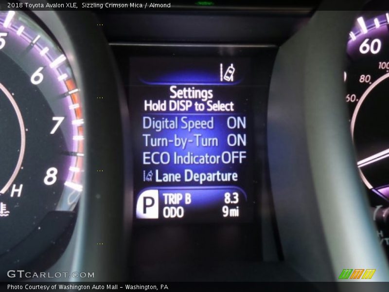 Sizzling Crimson Mica / Almond 2018 Toyota Avalon XLE