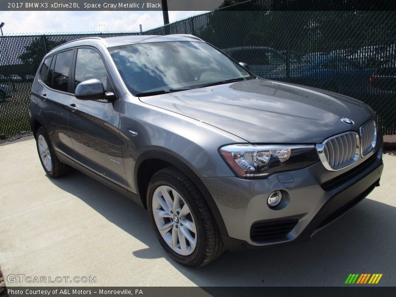 Space Gray Metallic / Black 2017 BMW X3 xDrive28i