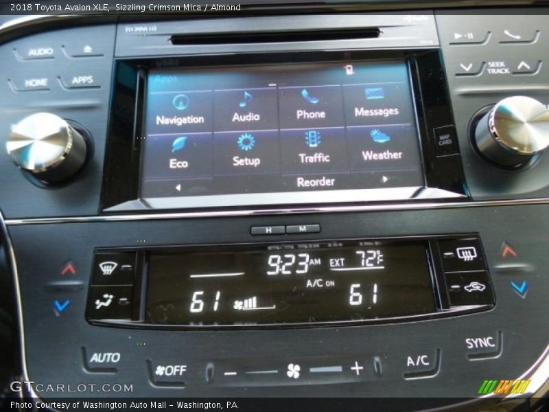 Sizzling Crimson Mica / Almond 2018 Toyota Avalon XLE