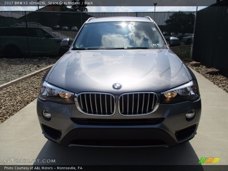 Space Gray Metallic / Black 2017 BMW X3 xDrive28i