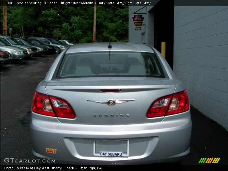 Bright Silver Metallic / Dark Slate Gray/Light Slate Gray 2008 Chrysler Sebring LX Sedan