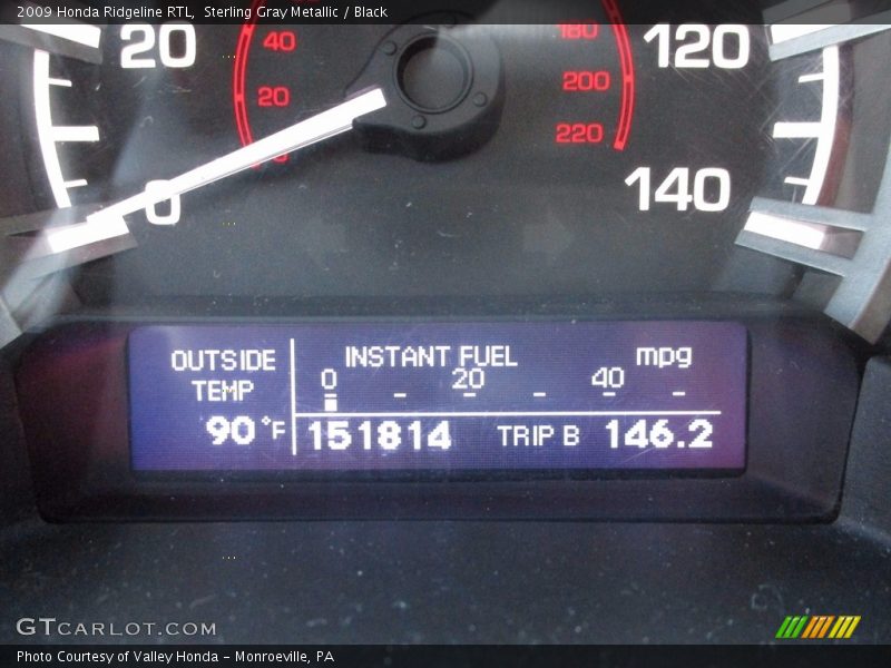 Sterling Gray Metallic / Black 2009 Honda Ridgeline RTL