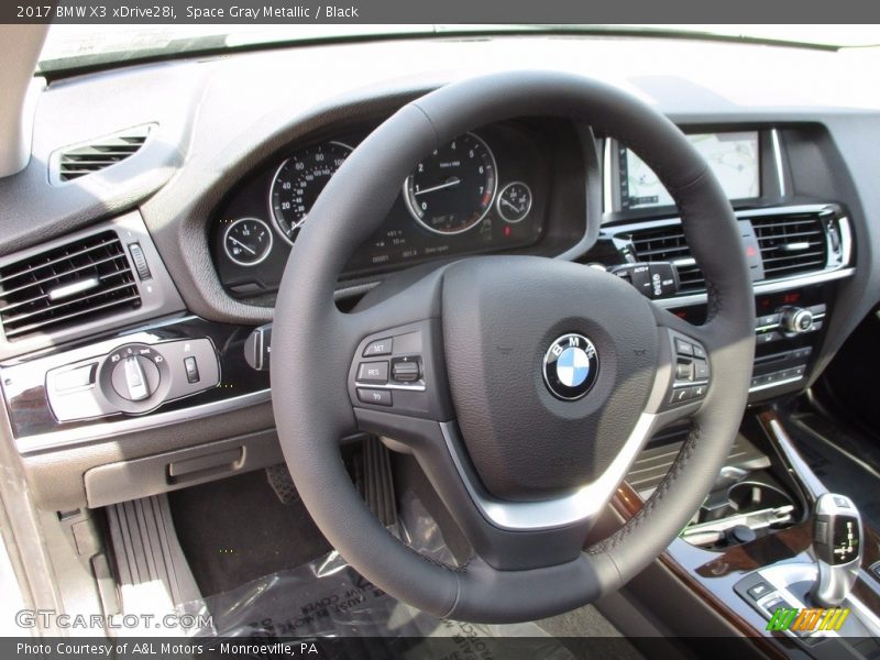 Space Gray Metallic / Black 2017 BMW X3 xDrive28i