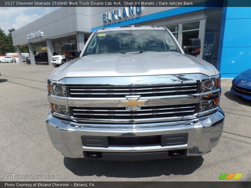 Silver Ice Metallic / Dark Ash/Jet Black 2017 Chevrolet Silverado 2500HD Work Truck Double Cab 4x4