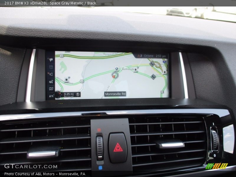 Space Gray Metallic / Black 2017 BMW X3 xDrive28i