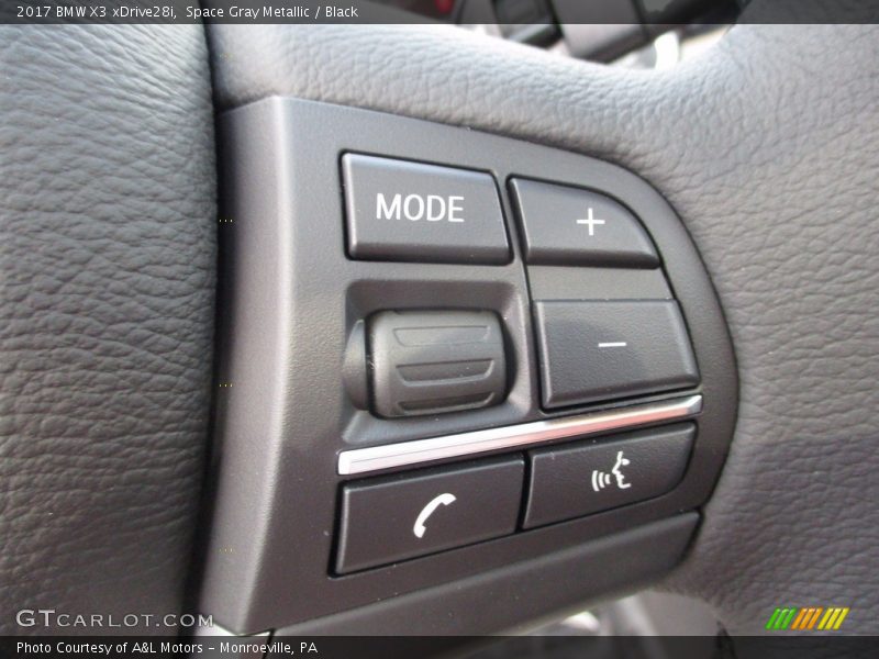 Space Gray Metallic / Black 2017 BMW X3 xDrive28i