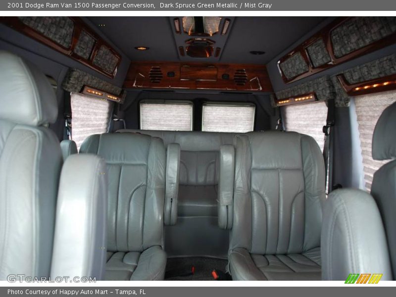 Dark Spruce Green Metallic / Mist Gray 2001 Dodge Ram Van 1500 Passenger Conversion