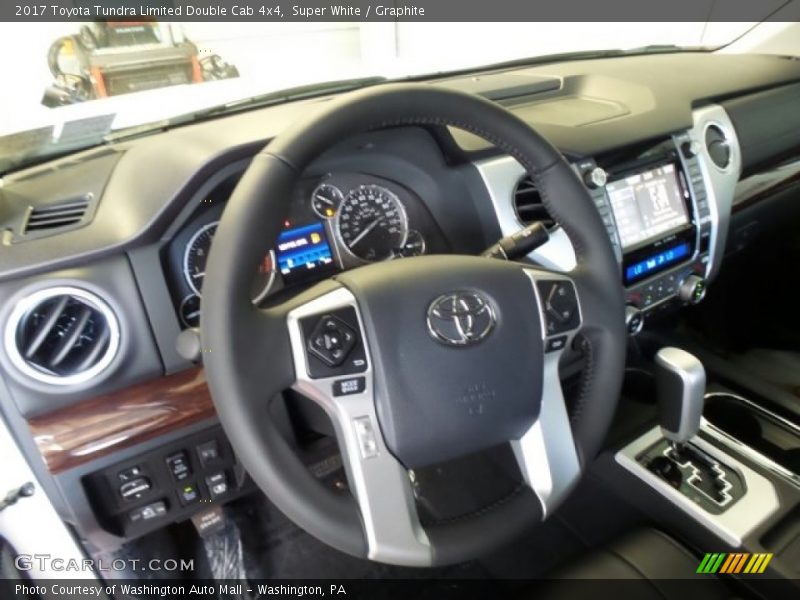 Super White / Graphite 2017 Toyota Tundra Limited Double Cab 4x4