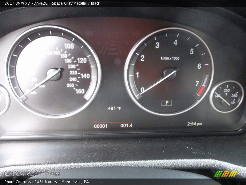 Space Gray Metallic / Black 2017 BMW X3 xDrive28i