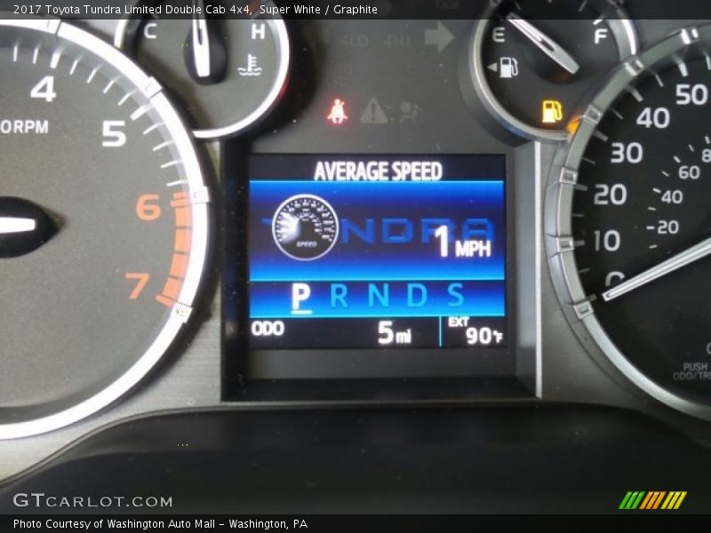 Super White / Graphite 2017 Toyota Tundra Limited Double Cab 4x4