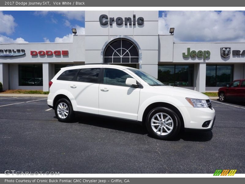 Vice White / Black 2017 Dodge Journey SXT