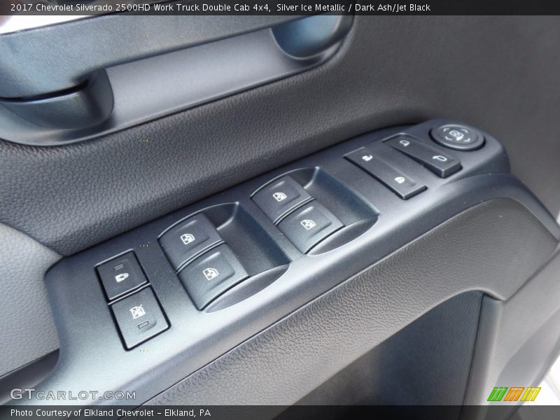 Silver Ice Metallic / Dark Ash/Jet Black 2017 Chevrolet Silverado 2500HD Work Truck Double Cab 4x4