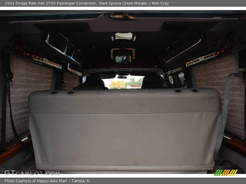 Dark Spruce Green Metallic / Mist Gray 2001 Dodge Ram Van 1500 Passenger Conversion