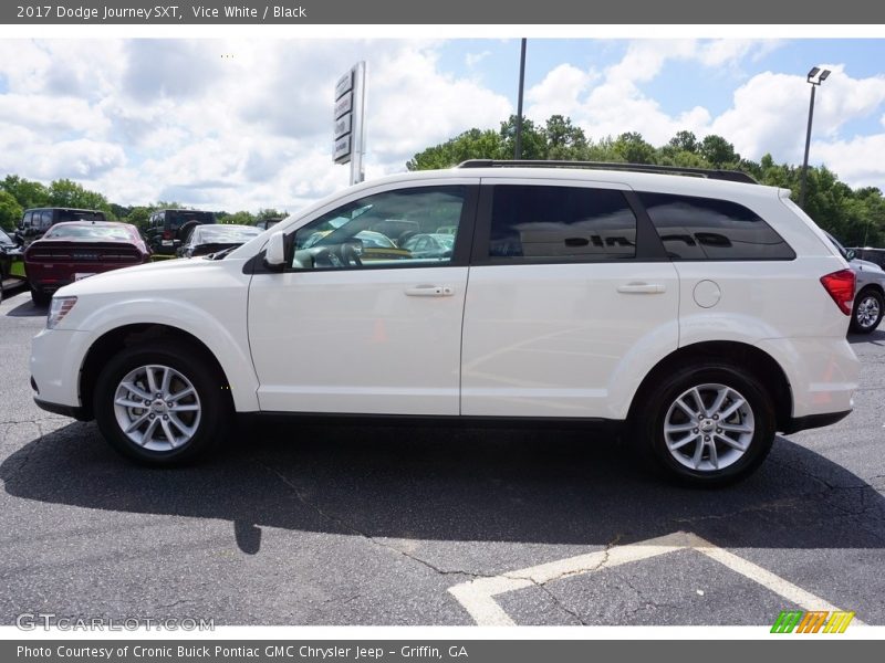 Vice White / Black 2017 Dodge Journey SXT