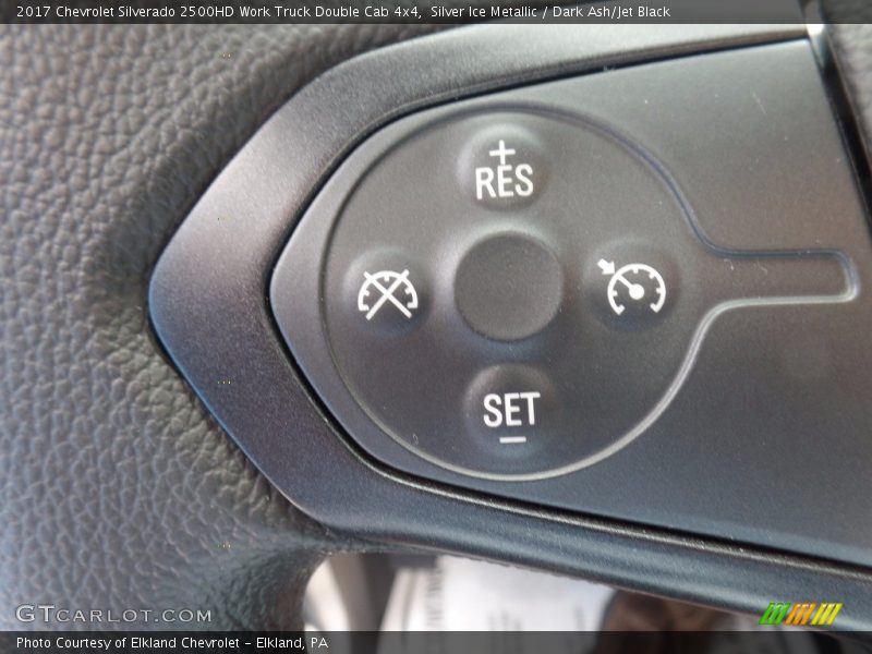Silver Ice Metallic / Dark Ash/Jet Black 2017 Chevrolet Silverado 2500HD Work Truck Double Cab 4x4