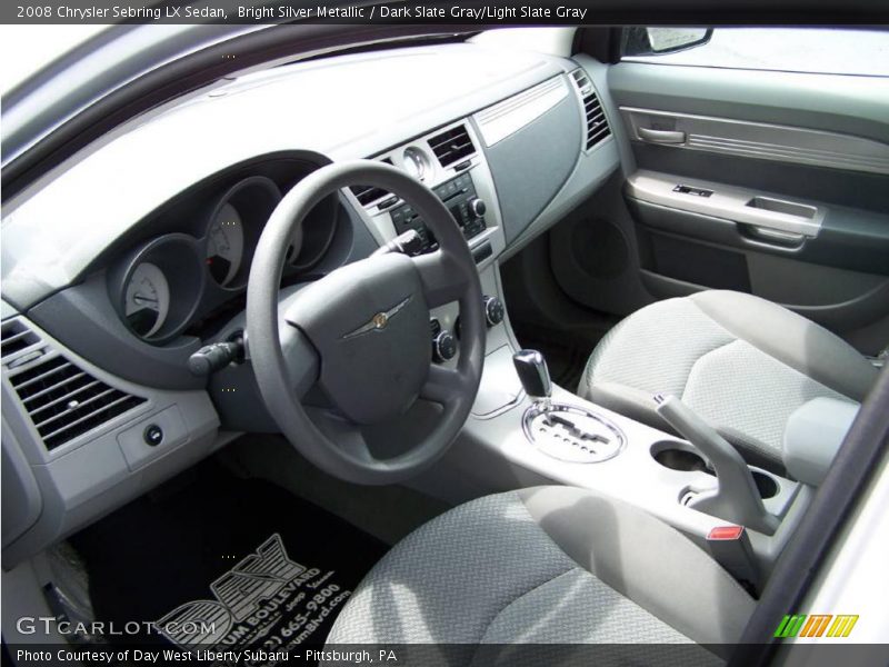Bright Silver Metallic / Dark Slate Gray/Light Slate Gray 2008 Chrysler Sebring LX Sedan