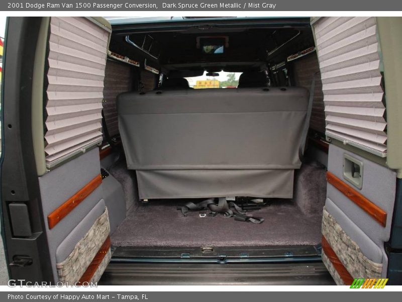 Dark Spruce Green Metallic / Mist Gray 2001 Dodge Ram Van 1500 Passenger Conversion