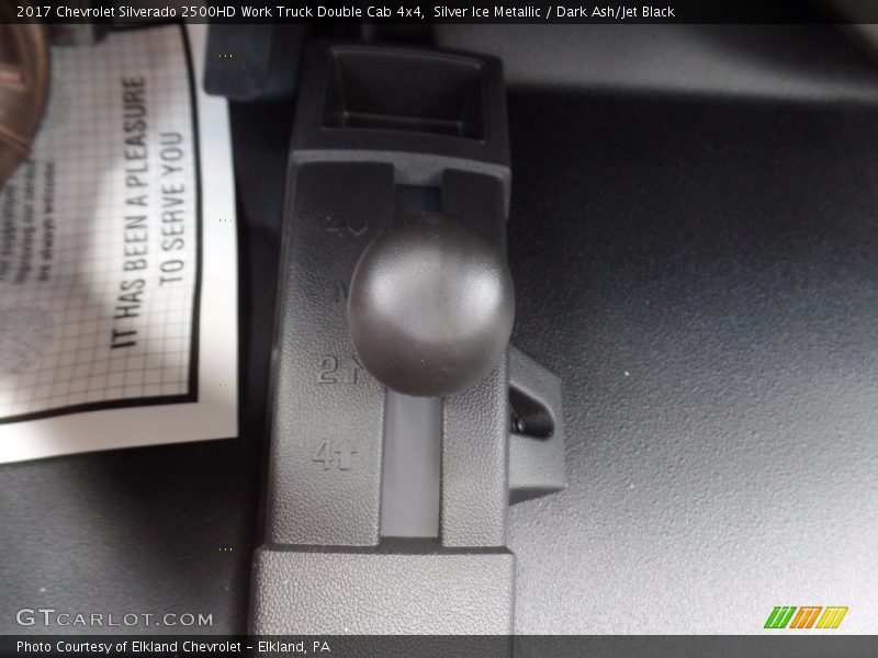 Silver Ice Metallic / Dark Ash/Jet Black 2017 Chevrolet Silverado 2500HD Work Truck Double Cab 4x4