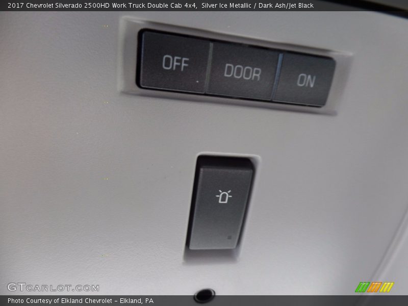 Silver Ice Metallic / Dark Ash/Jet Black 2017 Chevrolet Silverado 2500HD Work Truck Double Cab 4x4