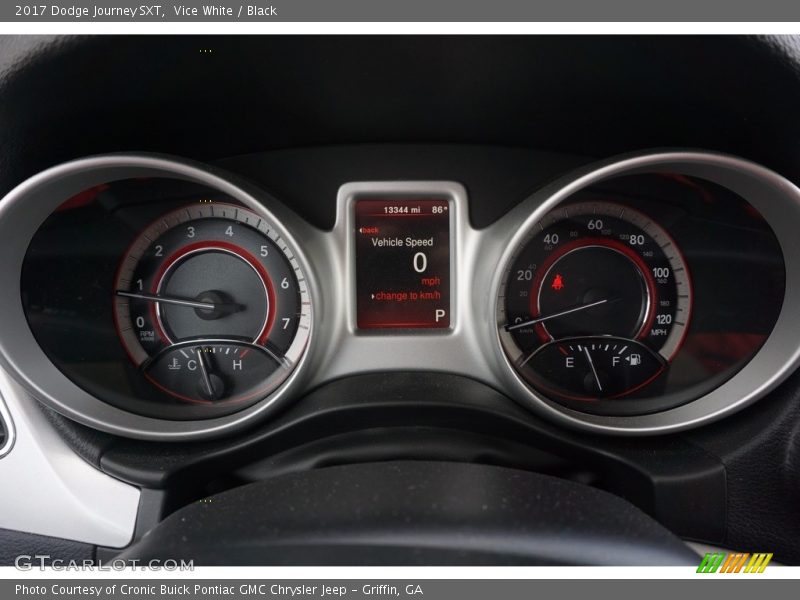Vice White / Black 2017 Dodge Journey SXT
