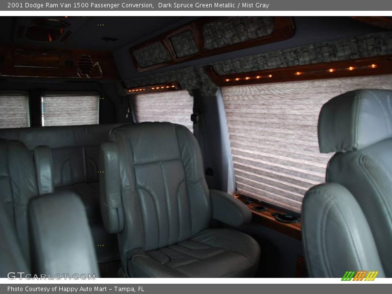 Dark Spruce Green Metallic / Mist Gray 2001 Dodge Ram Van 1500 Passenger Conversion
