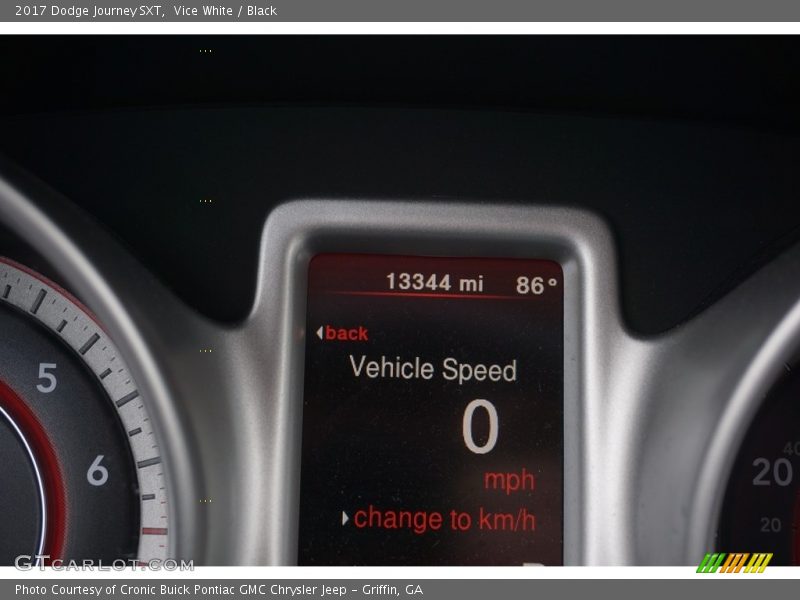 Vice White / Black 2017 Dodge Journey SXT