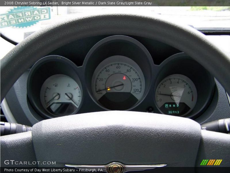 Bright Silver Metallic / Dark Slate Gray/Light Slate Gray 2008 Chrysler Sebring LX Sedan