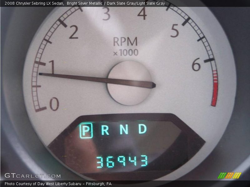 Bright Silver Metallic / Dark Slate Gray/Light Slate Gray 2008 Chrysler Sebring LX Sedan