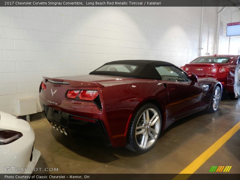 Long Beach Red Metallic Tintcoat / Kalahari 2017 Chevrolet Corvette Stingray Convertible