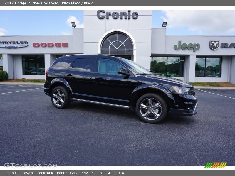 Pitch Black / Black 2017 Dodge Journey Crossroad