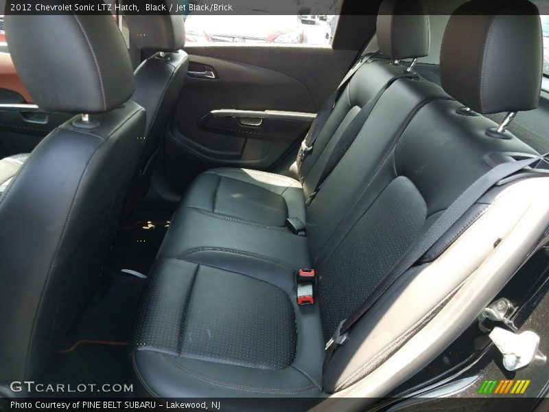 Black / Jet Black/Brick 2012 Chevrolet Sonic LTZ Hatch