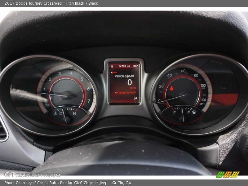 Pitch Black / Black 2017 Dodge Journey Crossroad
