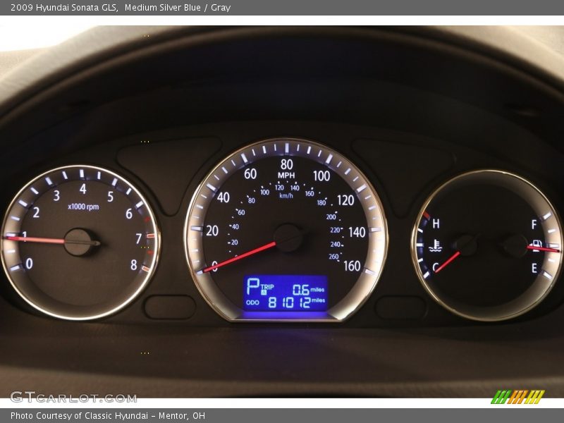 Medium Silver Blue / Gray 2009 Hyundai Sonata GLS