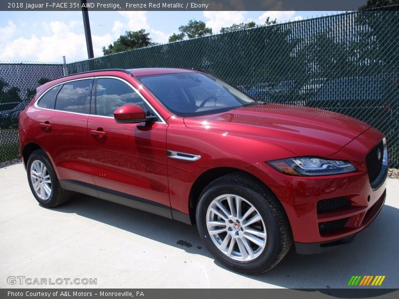 Firenze Red Metallic / Ebony 2018 Jaguar F-PACE 35t AWD Prestige