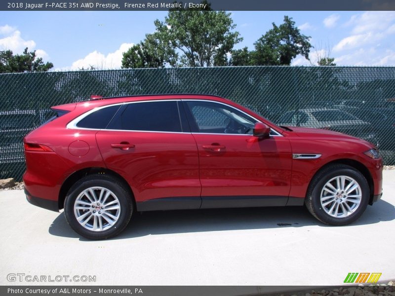 Firenze Red Metallic / Ebony 2018 Jaguar F-PACE 35t AWD Prestige