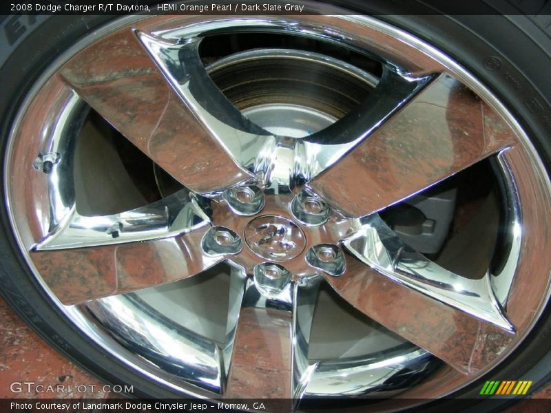 HEMI Orange Pearl / Dark Slate Gray 2008 Dodge Charger R/T Daytona