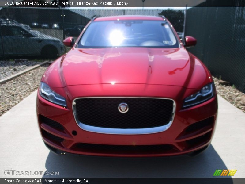 Firenze Red Metallic / Ebony 2018 Jaguar F-PACE 35t AWD Prestige