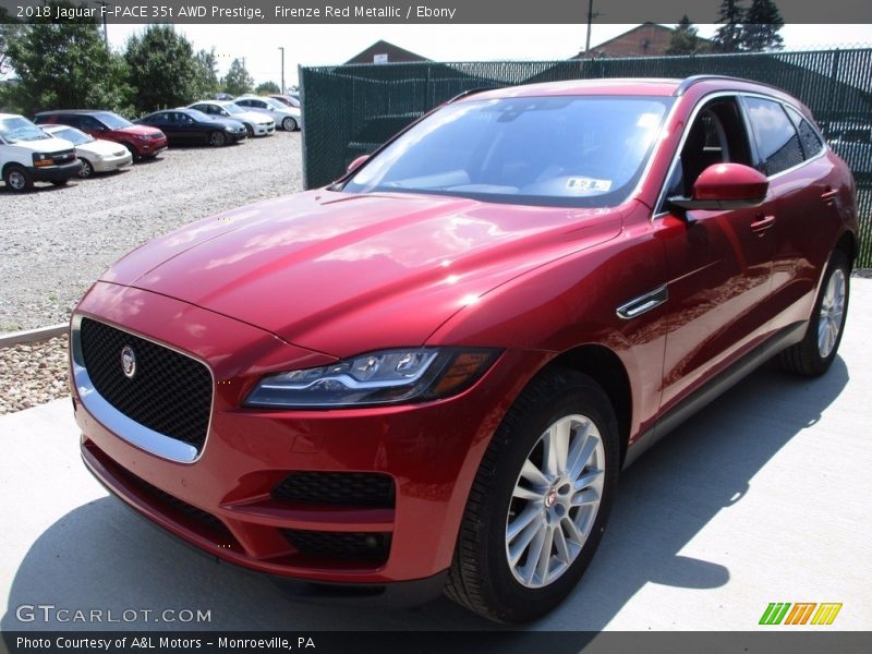 Firenze Red Metallic / Ebony 2018 Jaguar F-PACE 35t AWD Prestige