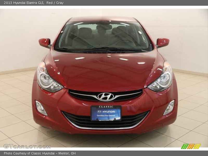 Red / Gray 2013 Hyundai Elantra GLS