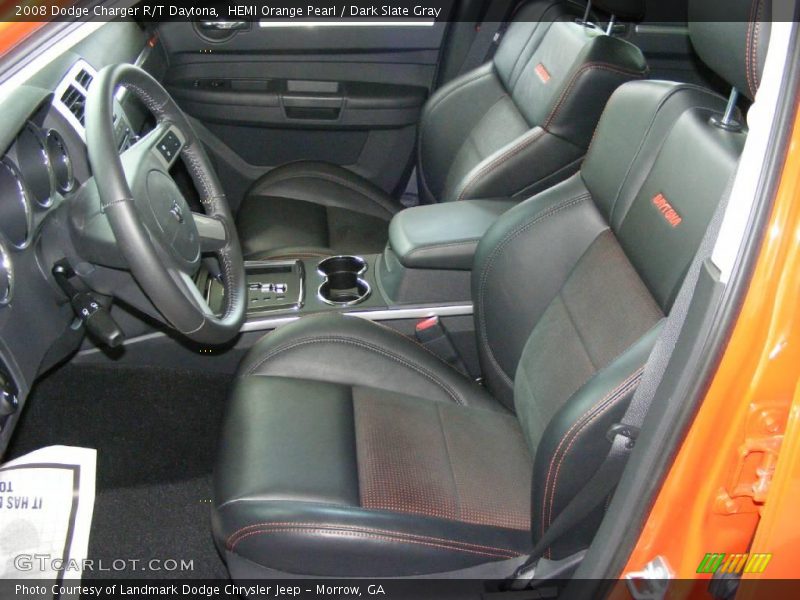 HEMI Orange Pearl / Dark Slate Gray 2008 Dodge Charger R/T Daytona