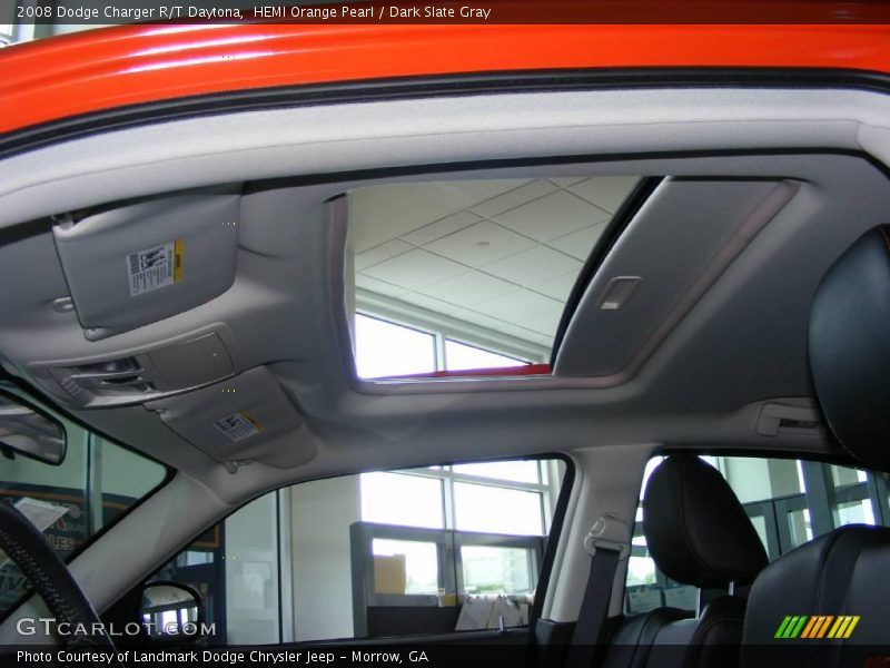HEMI Orange Pearl / Dark Slate Gray 2008 Dodge Charger R/T Daytona