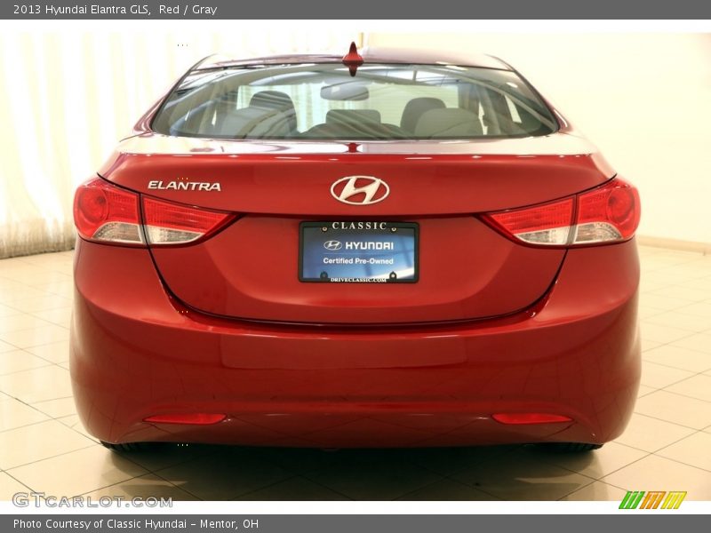 Red / Gray 2013 Hyundai Elantra GLS