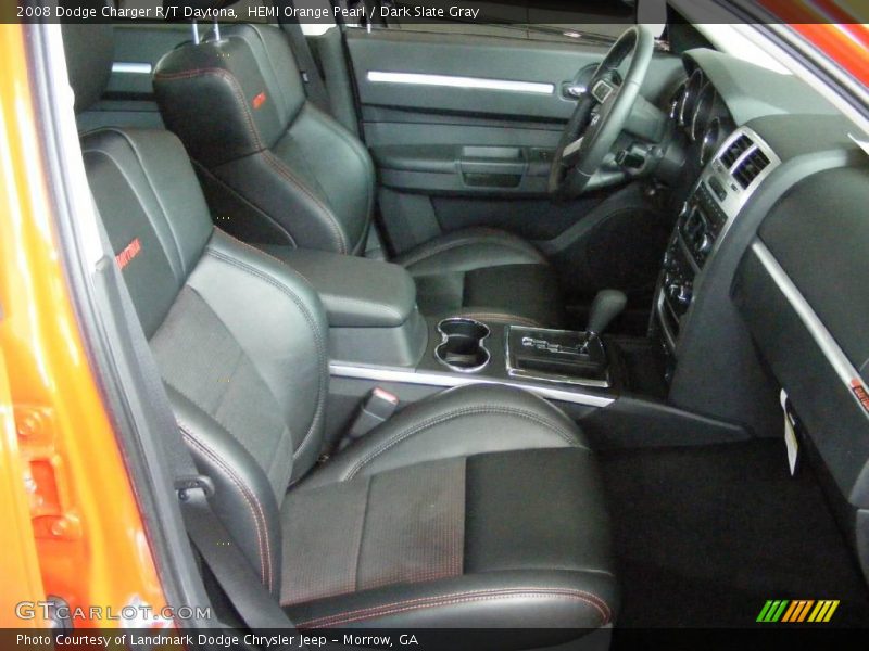 HEMI Orange Pearl / Dark Slate Gray 2008 Dodge Charger R/T Daytona