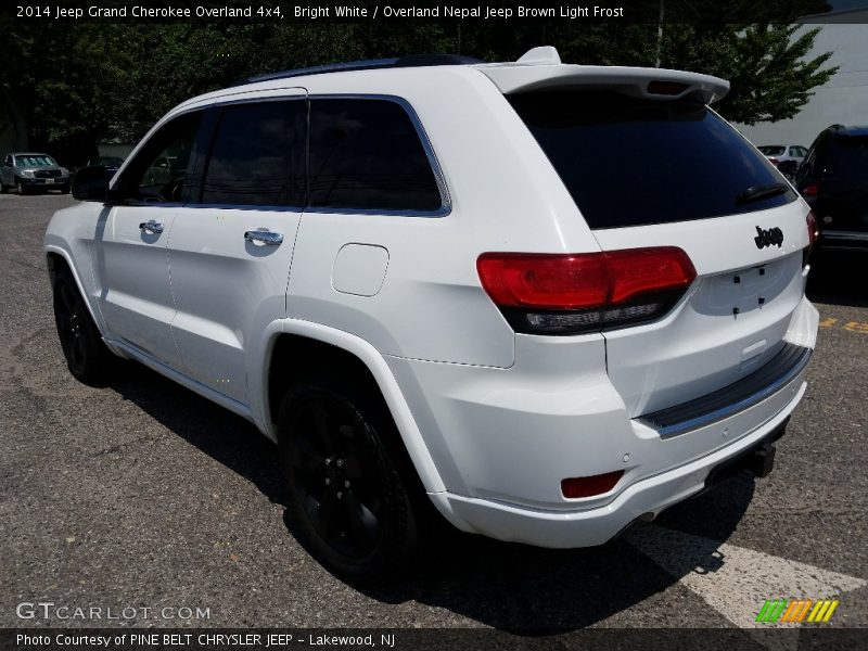 Bright White / Overland Nepal Jeep Brown Light Frost 2014 Jeep Grand Cherokee Overland 4x4
