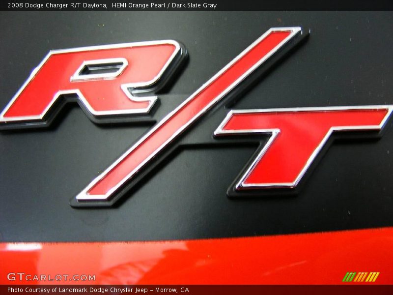 HEMI Orange Pearl / Dark Slate Gray 2008 Dodge Charger R/T Daytona