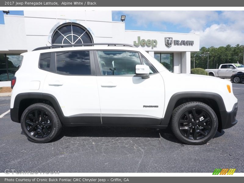Alpine White / Black 2017 Jeep Renegade Latitude
