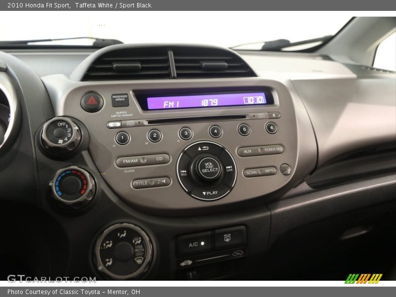 Taffeta White / Sport Black 2010 Honda Fit Sport